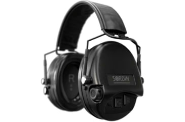 Image of Sordin Supreme MIL AUX SFA Headset, Black Cups, 530456