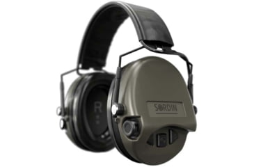 Image of Sordin Supreme MIL AUX SFA Headset, Green Cups, 530458