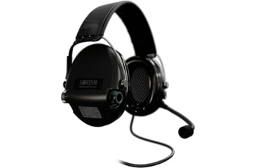 Image of Sordin Supreme MIL CC Headset, Leather Headband, Black Cups, 500777