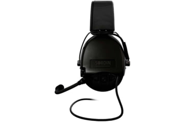 Image of Sordin Supreme MIL CC Headset, Leather Headband, Black Cups, 500777