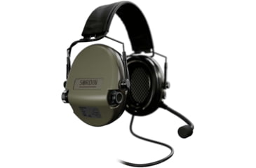 Image of Sordin Supreme MIL CC Headset, Slim, Green Cups, 500776