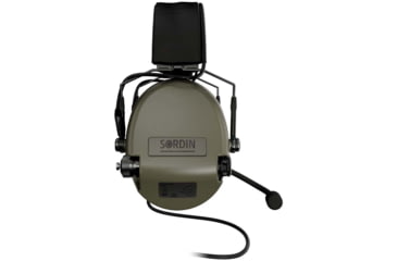 Image of Sordin Supreme MIL CC Headset, Slim, Green Cups, 500776