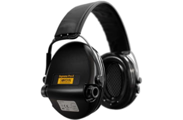 Image of Sordin Supreme PRO-X Headband Headset, Foam, Leather Headband, Black Cups, 500420