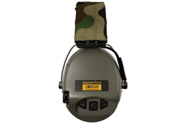 Image of Sordin Supreme PRO-X LED Headset, Camo Headband, Green Cups, 500413