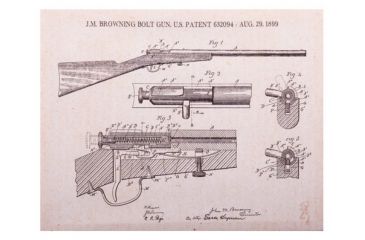 Image of Spg International Spg Browning Canvas Print Bolt .22 Rifle 14''x11''