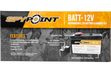 Image of Spypoint Spare Rechargeable 12V Battery, Black BATT-12V