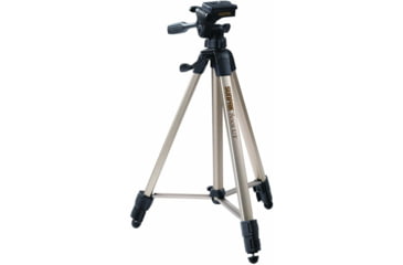 Image of Sunpak Tripod with 3-Way Pan Head, Silver, 60.2 w/ 2nd quick-release plate, 620-080