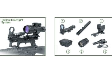 Image of ATN Tactical Day/Night System 2 - Ultra-sight, Long rail, Quick release mount, Hard Case