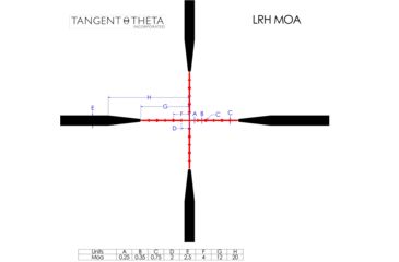 Image of Tangent Theta Inc. TT31 Long Range Hunter Rifle Scope, MOA Reicle, Black, 800102-0405
