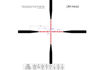 Image of Tangent Theta Inc. TT31 Long Range Hunter Rifle Scope, Mrad Reticle, Black, 800102-0304