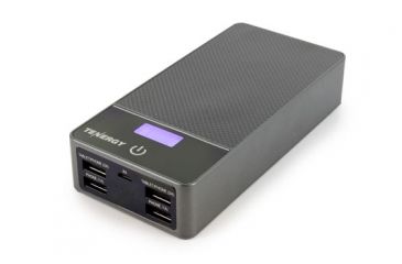 Image of Tenergy POWER x 4 18000mAh Power Bank, Black 51106