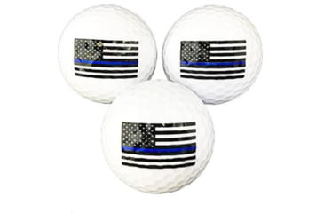 Image of Thin Blue Line American Flag Golf Balls, 3 Pk, TBL-AM-GB