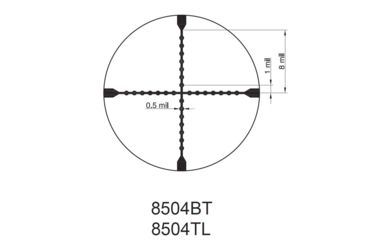 Image of TruGlo Tru-Brite Xtreme Tactical Compact 4x32mm Rifle Scope W/ Rings, Red/Green Illuminated Mil-Dot Reticle, TG-TG8504TL