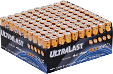 Image of Ultralast Alkaline AAA Batteries, 100 pack, ULA100AAAB