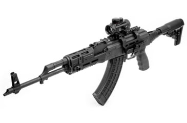 Image of UTG Accu-Sync, Picatinny Mount, Fits AK Platforms with Standard Receiver Side Rails, Universal Fit, Anodized Finish, Black, 6061-T6 Aluminum Construction
