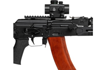 Image of UTG Accu-Sync, Picatinny Mount, Fits AK Platforms with Standard Receiver Side Rails, Universal Fit, Anodized Finish, Black, 6061-T6 Aluminum Construction