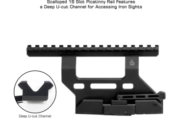 Image of UTG Accu-Sync AK QR Universal Side Mount, Black, MT-UAK01