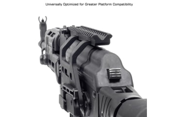 Image of UTG Accu-Sync, Picatinny Mount, Fits AK Platforms with Standard Receiver Side Rails, Universal Fit, Anodized Finish, Black, 6061-T6 Aluminum Construction