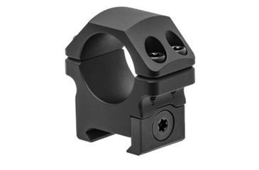 Image of UTG PRO 1 in High Profile P.O.I Picatinny Rifle Scope Rings, Black, 2 Pieces RWU012520