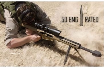 Image of UTG PRO 1 in High Profile P.O.I Picatinny Rifle Scope Rings, Black, 2 Pieces RWU012520