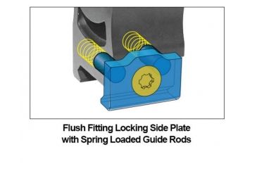 Image of UTG PRO 1 in High Profile P.O.I Picatinny Rifle Scope Rings, Black, 2 Pieces RWU012520