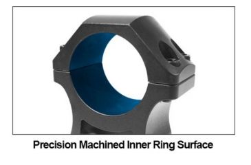Image of UTG PRO 1in/2PCs Medium Profile P.O.I Picatinny Rings, Black, RWU012515