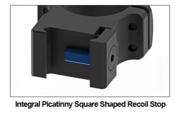 Image of UTG PRO 1in/2PCs Medium Profile P.O.I Picatinny Rings, Black, RWU012515