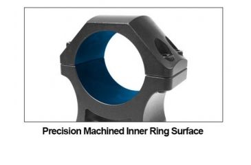 Image of UTG PRO 30mm/2PCs High Profile P.O.I Picatinny Rings, Black, RWU013022