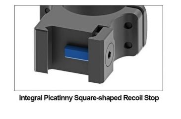 Image of UTG PRO 30mm/2PCs High Profile P.O.I Picatinny Rings, Black, RWU013022