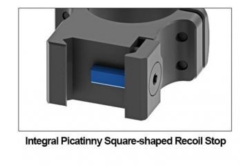 Image of UTG PRO 30mm Medium Profile P.O.I Picatinny Rifle Scope Rings, Black, 2 Pieces RWU013015