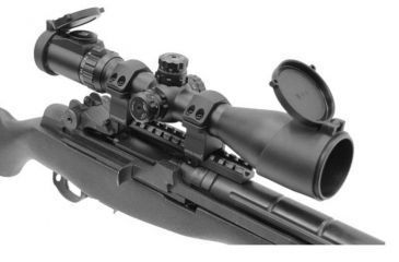 Image of UTG PRO 30mm Medium Profile P.O.I Picatinny Rifle Scope Rings, Black, 2 Pieces RWU013015