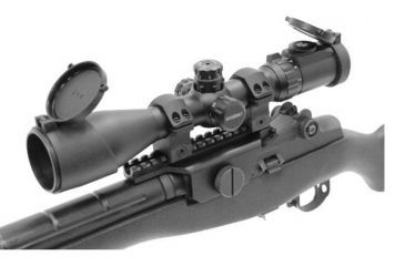 Image of UTG PRO 30mm Medium Profile P.O.I Picatinny Rifle Scope Rings, Black, 2 Pieces RWU013015