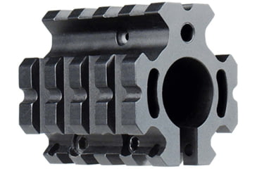 Image of UTG Pro AR15 Low-pro Quad-rail Gas Block for .75in Barrel, Black, MTU012