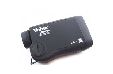 Image of Veber Monocular With 800 M Laser Rangefinder, Solar Battery, Black, 6x25 AVMLR800