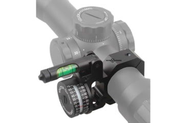 Image of Vector Optics ACD Angle Indicating Mount Ring, 30mm/ 1in Tube, 6063-T6, Matte, w/ Bubble Level, Black, SCACD-11