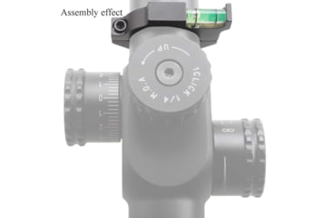 Image of Vector Optics ACD Mount Ring, 30mm Tube, 6063-T6, Matte, w/ Offset Level Bubble, Black, SCACD-03