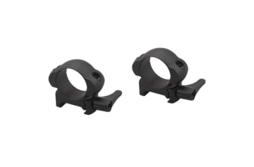 Image of Vector Optics Quick-Release Rifle Scope Rings, 1in Tube, Picatinny/ Weaver, 17mm Height, 45 Steel, Black, SCSR-01
