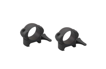 Image of Vector Optics Quick-Release Rifle Scope Rings, 1in Tube, Picatinny/ Weaver, 17mm Height, 45 Steel, Black, SCSR-01