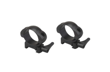 Image of Vector Optics Quick-Release Rifle Scope Rings, 30mm Tube, Picatinny/ Weaver, 21mm Height, 45 Steel, Black, SCSR-05