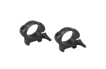 Image of Vector Optics Quick-Release Rifle Scope Rings, 30mm Tube, Picatinny/ Weaver, 21mm Height, 45 Steel, Black, SCSR-05