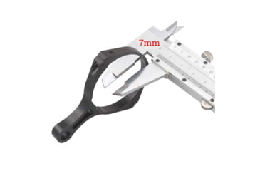 Image of Vector Optics Rifle Scope Throw Lever, 44mm Inner Diameter, 42-48mm Tubes, Aluminum, Matte, Black, SCOT-57FF