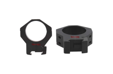 Image of Vector Optics Tactical Rifle Scope Rings, 34mm Tube, Picatinny, 32mm Height, 6061-T6, Matte, Black, SCTM-06B