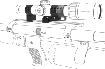 Image of Vector Optics 30mm Adjustable Cantilever Dovetail Rings