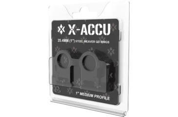 Image of Vector Optics Steel Weaver Qick Release Medium Profile Rings, 1 in
