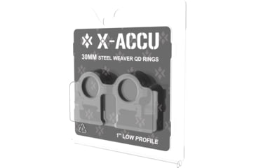 Image of Vector Optics Steel Weaver Quick Release Low Profile Rings, 1 in