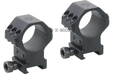 Image of Vector Optics X-Accu 30mm Adjustable Elevation Picatinny Rings, 1913 Picatinny Mount, Black Matte, Chorme, XASR-3040