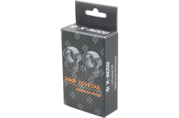 Image of Vector Optics X-Accu 30mm Adjustable Elevation Picatinny Rings, Dovetail Mount, Black Matte, Chorme, XASR-3045