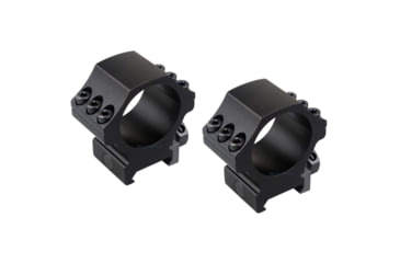 Image of Vector Optics X-Accu Rifle Scope Rings, 30mm Tube, Picatinny, 1in Height, 6061-T6, Matte, Black, SCTM-33