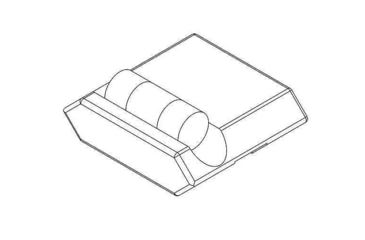 Image of Versaring 1in Horizontal Rifle Scope Ring, Black Matte, H1