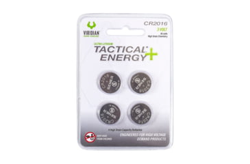 Image of Viridian Weapon Technologies Tactical Energy+, CR2016 Lithium Battery 4-pack, 350-0013